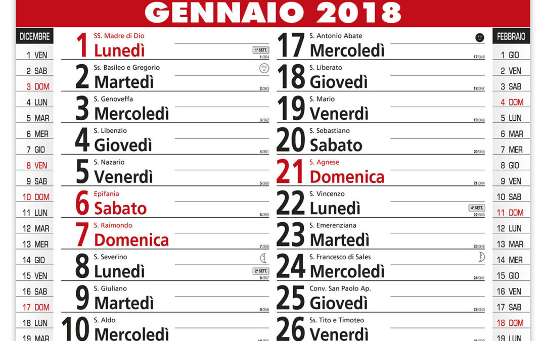 calendario 2018